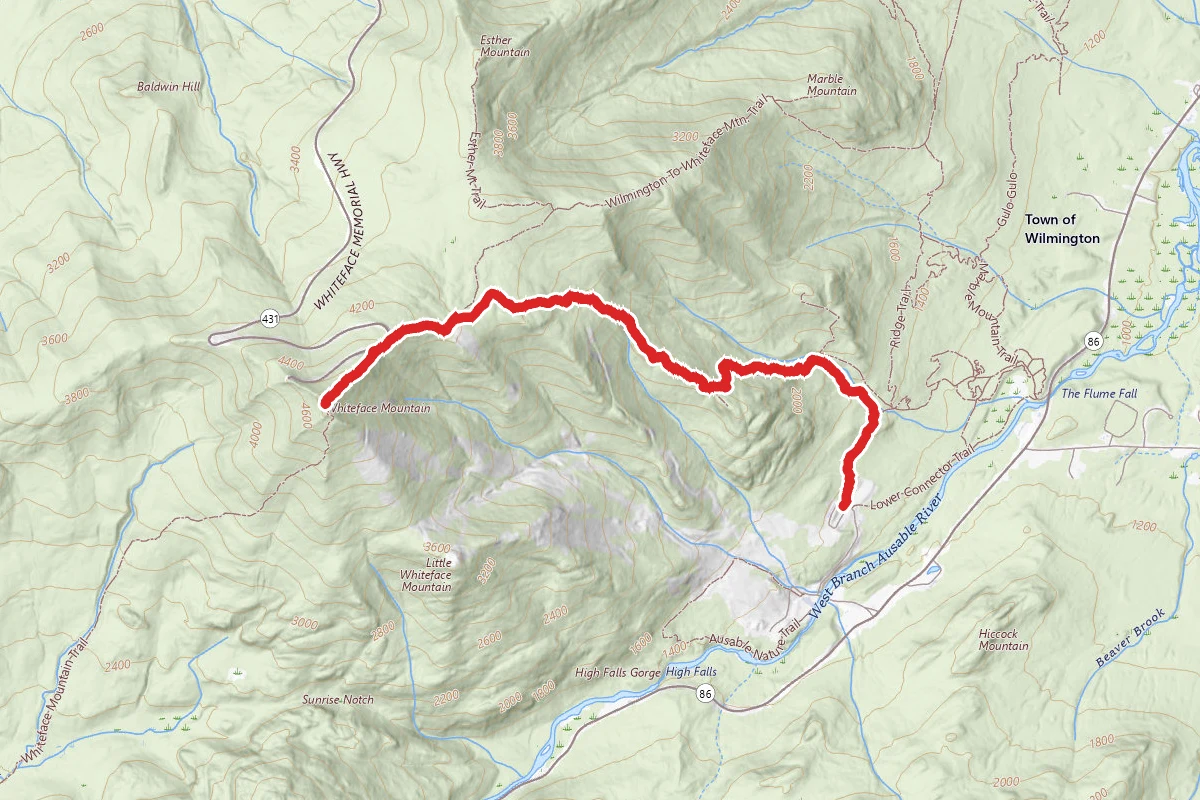 Whiteface Peak via Bear Den Mountain
