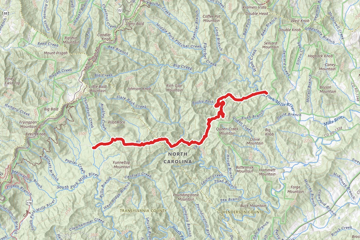 Yellow Gap Road to Wolf Ford Horse Camp