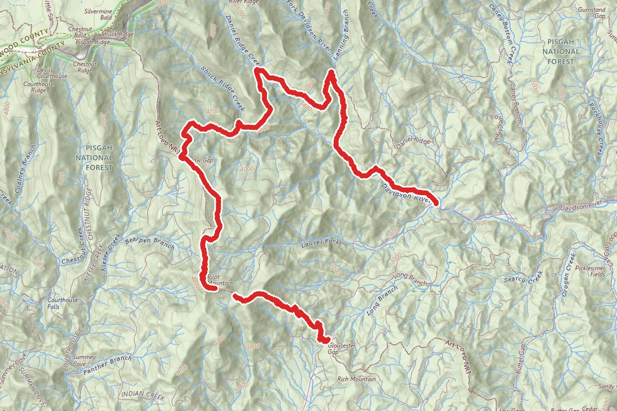 Art Loeb Trail, Farlow Gap Trail, and Daniel Ridge Loop Trail