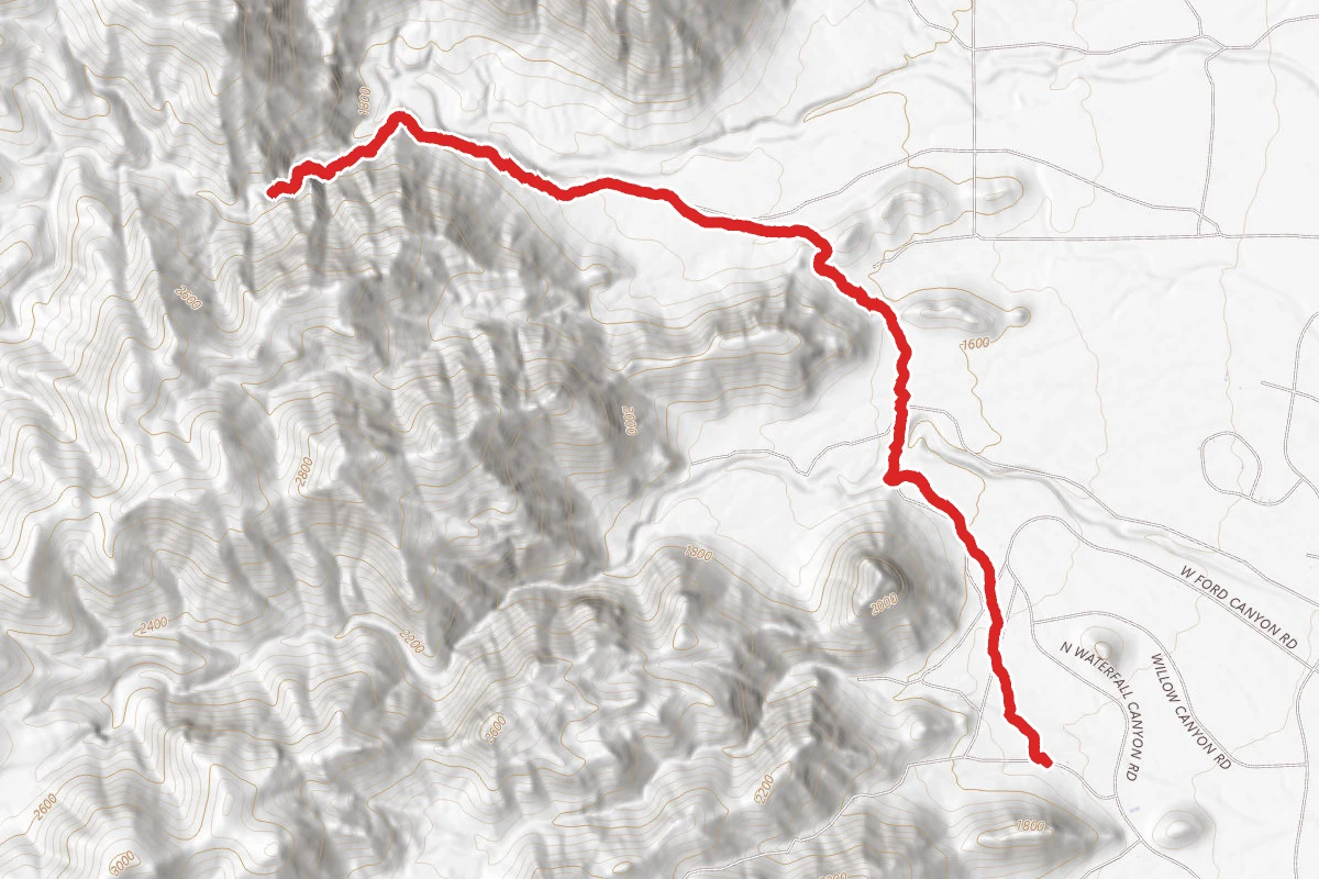 Waddell and Ford Canyon Trail