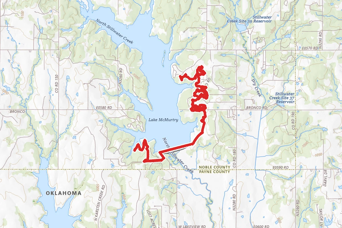 Red Trail to Green Connector Trail