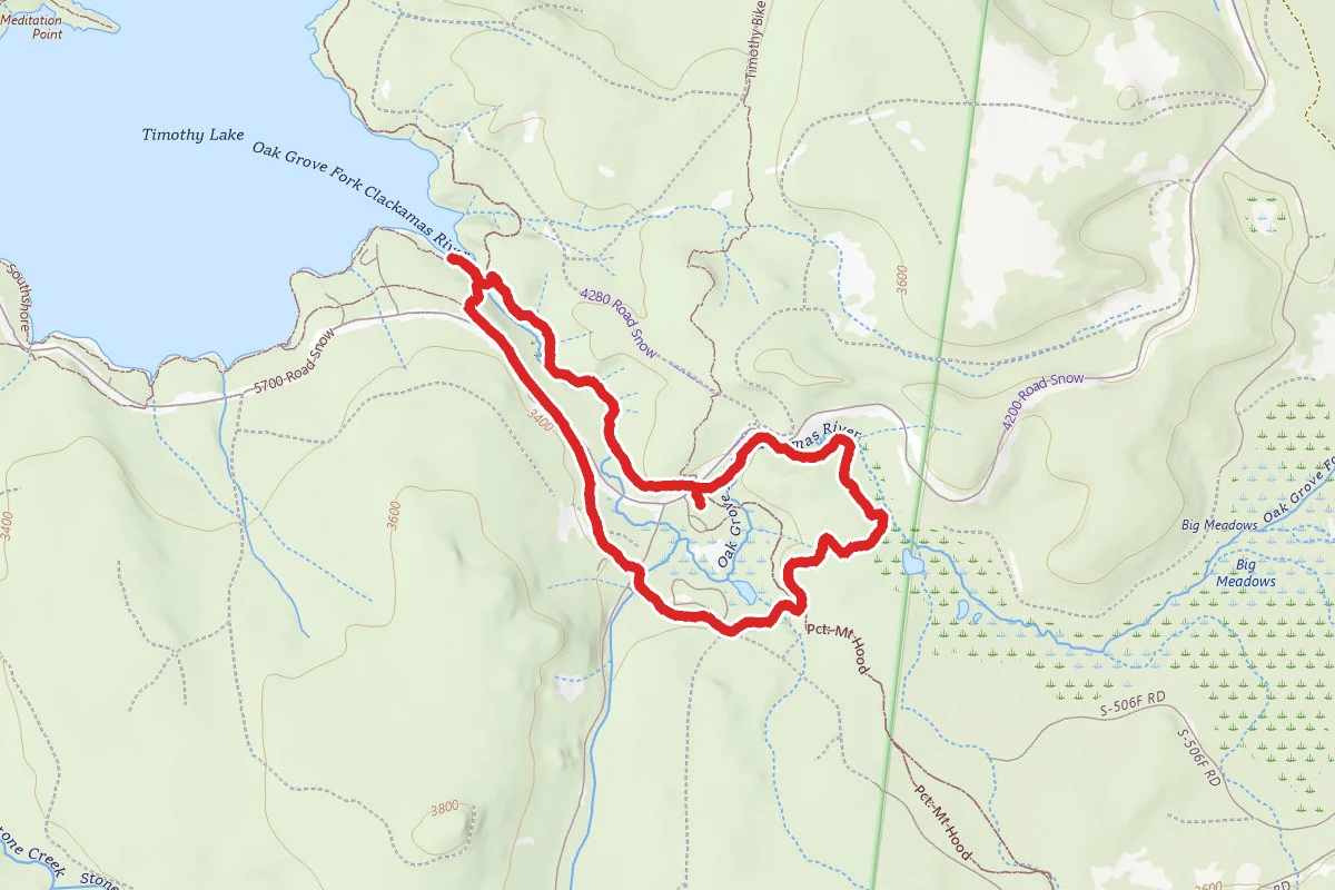 Headwater Trail, Miller Trail, and PCT Loop