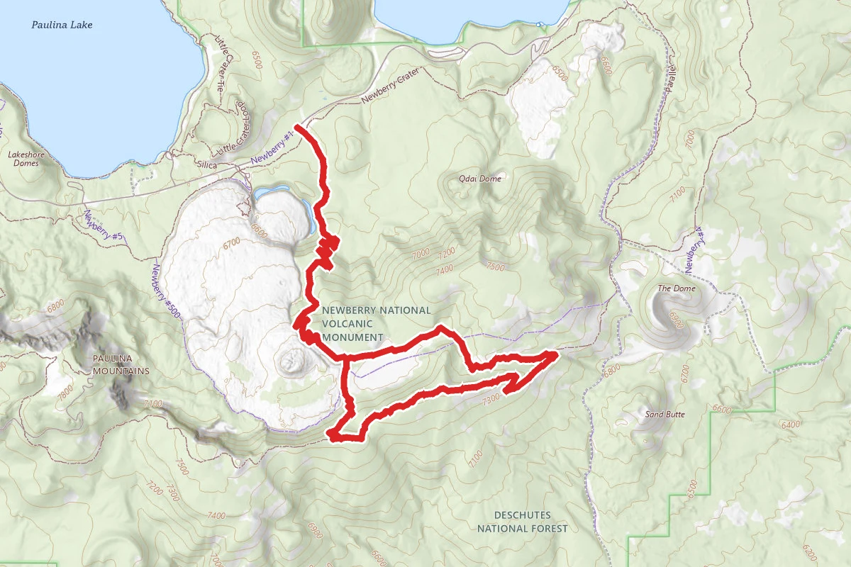 Lost Lake to Crater Rim Trail