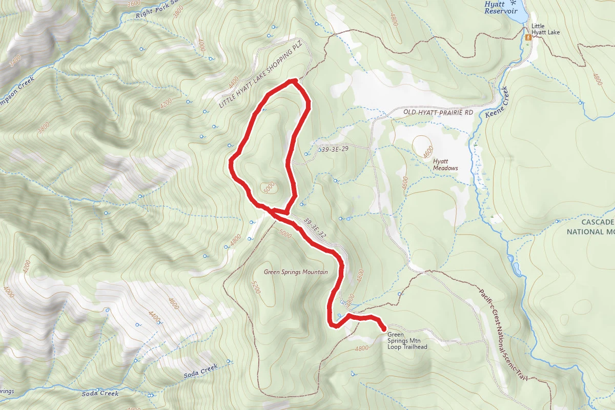 Green Springs Mountain via PCT
