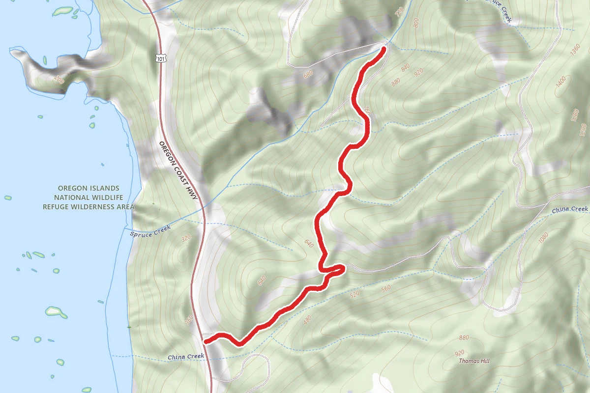 Tucker's China Creek Trail