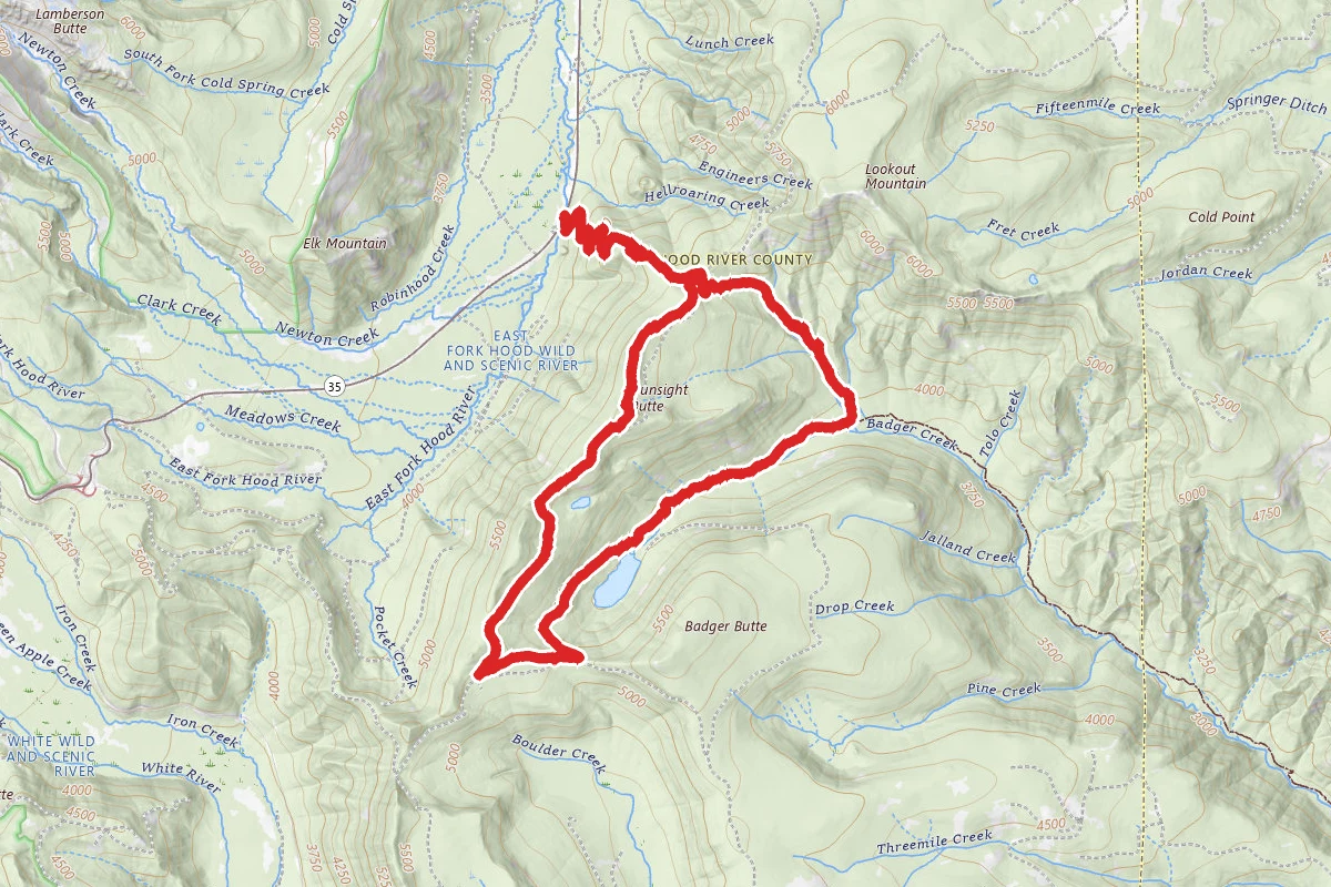 Gunsight Butte via Gumjuwac, Badger Creek and Gunsight Trail