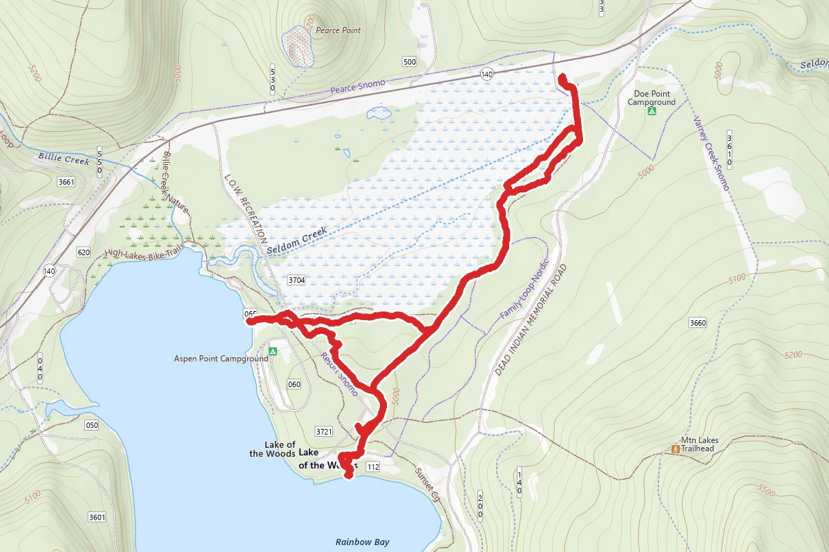 Lake of the Woods via High Lakes Trail
