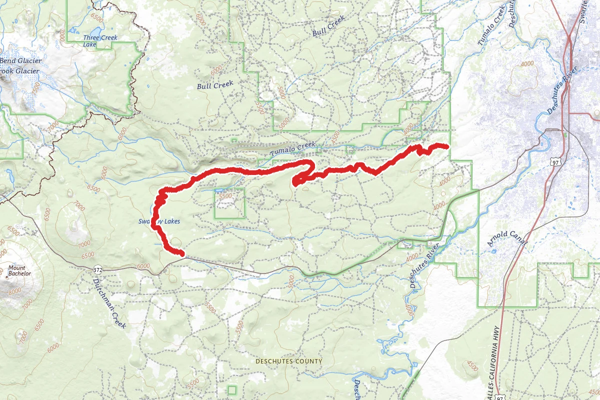 Swampy Lakes to Phil's Trail