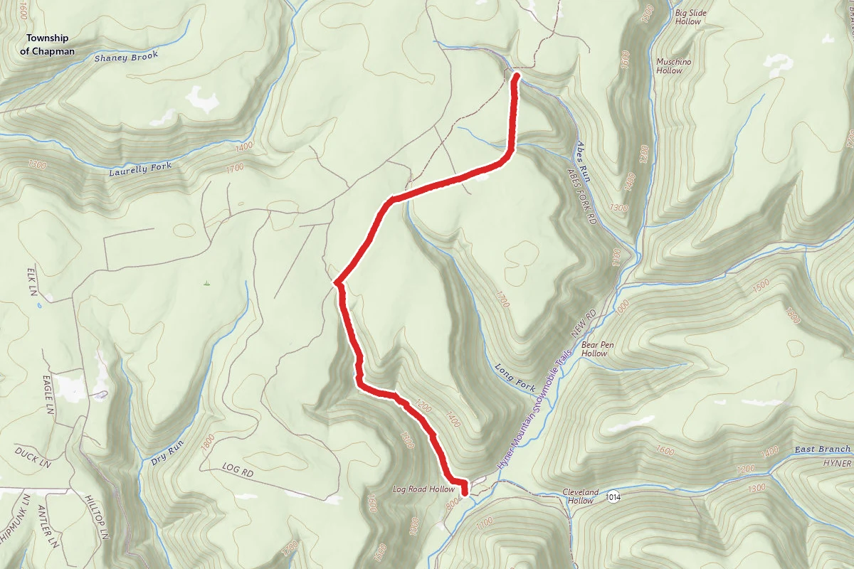 Donut Hole Trail via Long Fork Trail