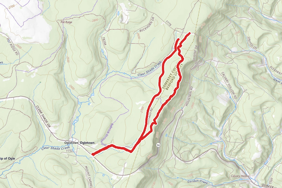 County Line Trail and Buffalo Road Loop