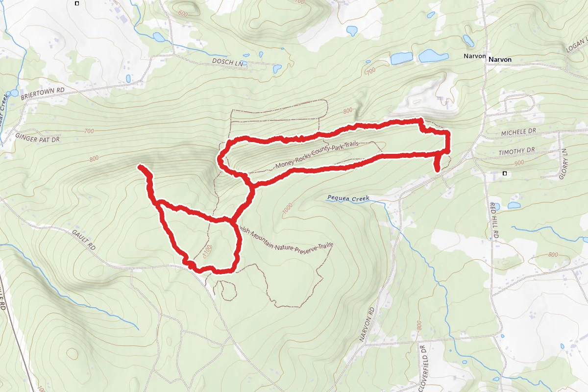 Cockscomb, Welsh Mountian and Green Connector Trail