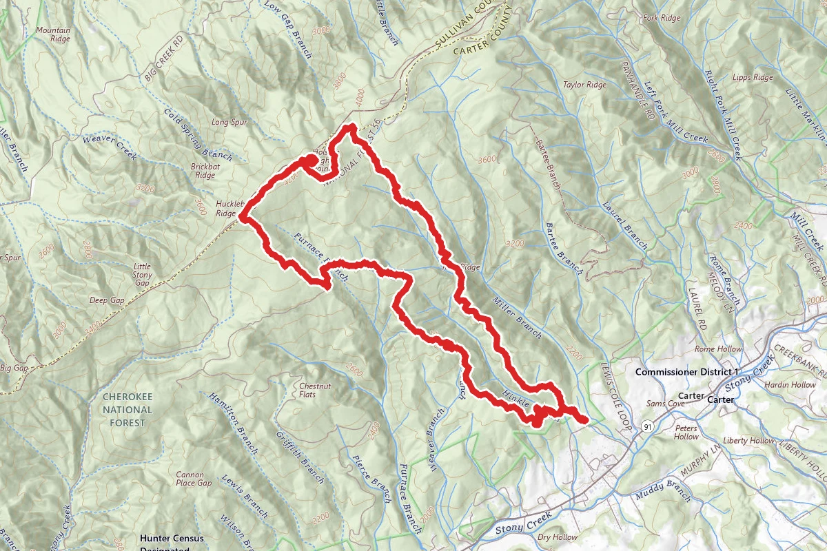 Holston Mountain - Holston High Point Loop
