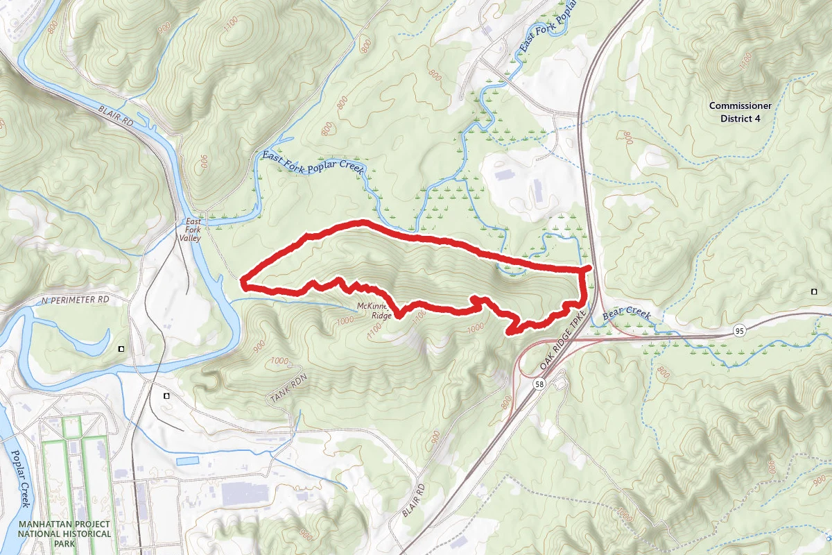 Poplar Creek and McKinney Ridge Loop