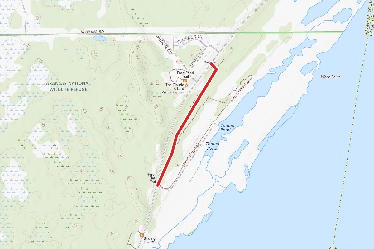 Aransas National Wildlife Refuge Rail Trail