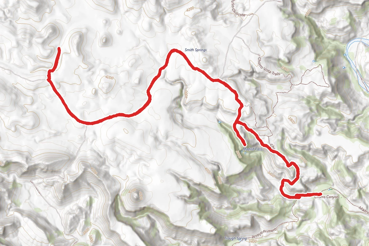 Madrid House via Los Hermanos Trailhead
