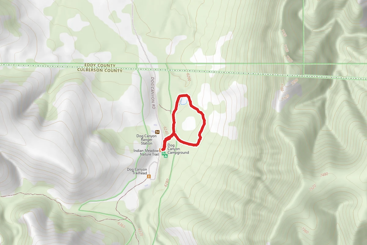 Dog Canyon Campgrounds Trail