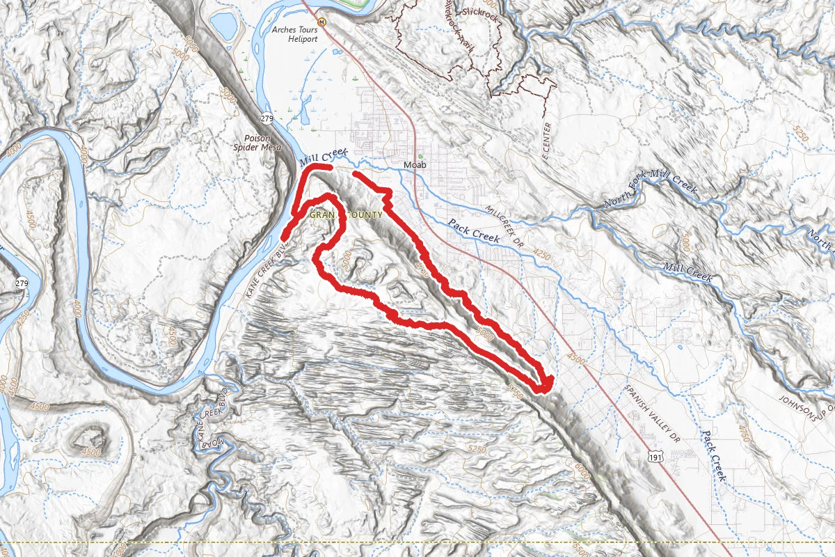 Moab Rim To Hidden Valley To Pipe Dream OHV Trail