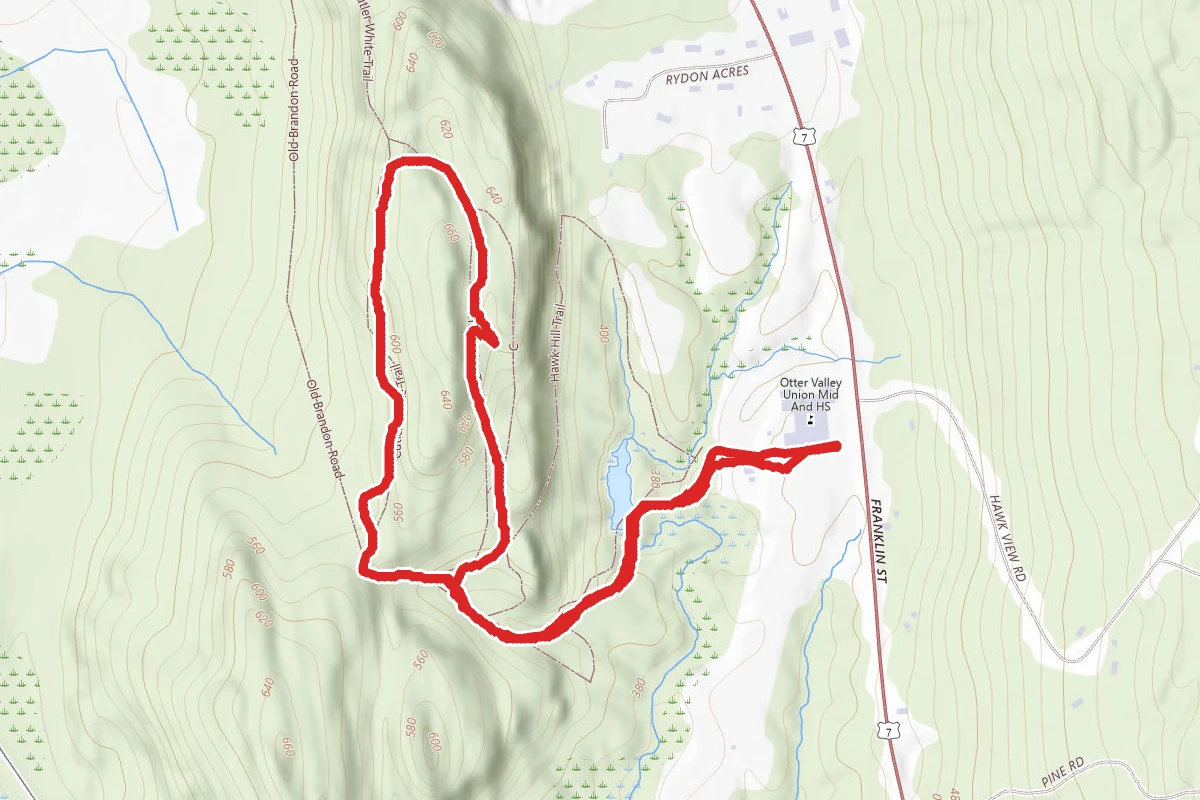 Hawk Hill Blue and White Trail Loop