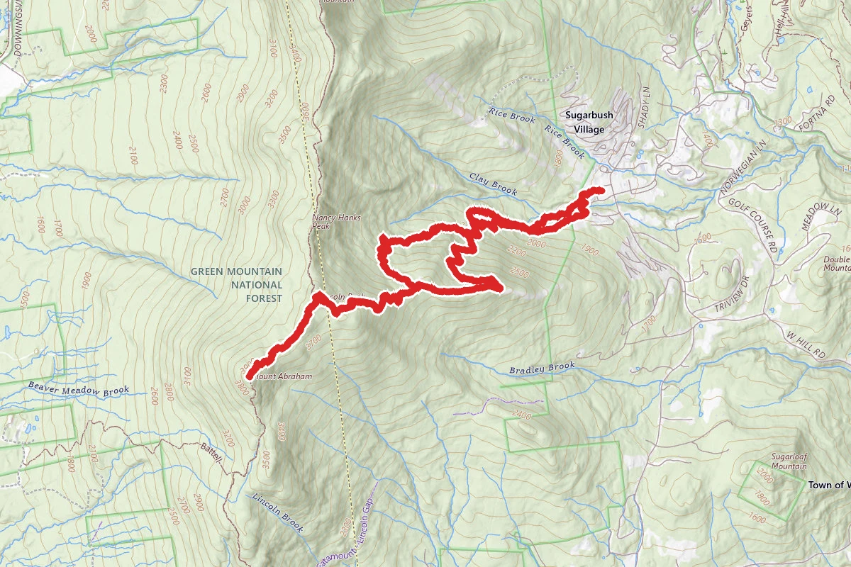 Mount Abraham via Sugarbush Trail