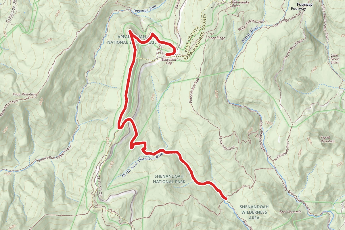Thorton Hollow via Appalachian Trail
