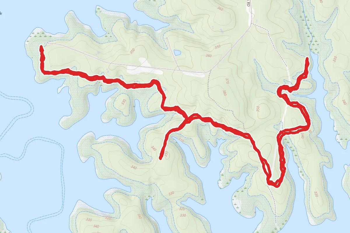 Robert Munford Trail from Greenwood Wildlife Management Area