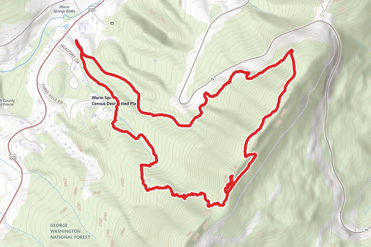 Charlie Bird to Towerview Trail and Flagrock Trail