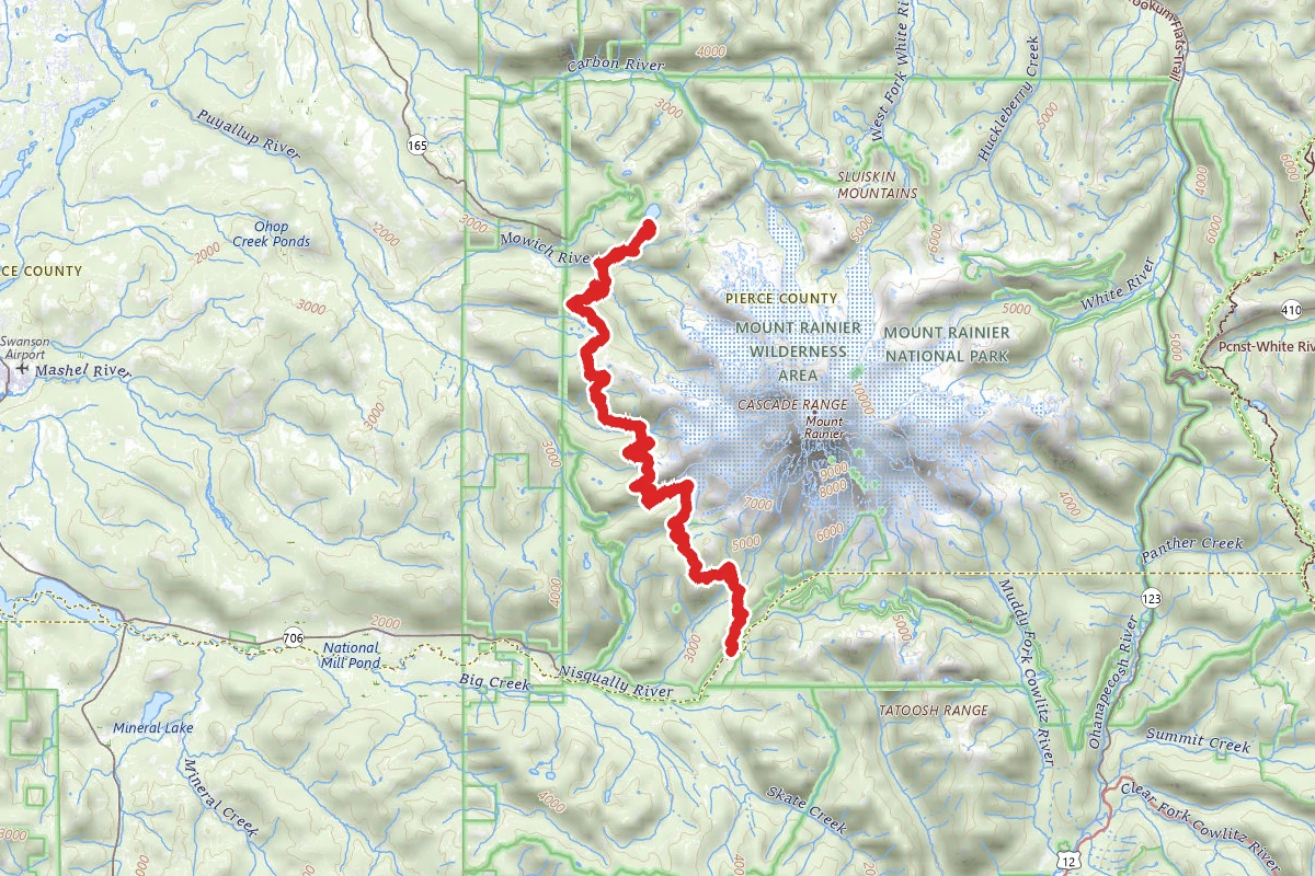 Longmire to Mowich Lake