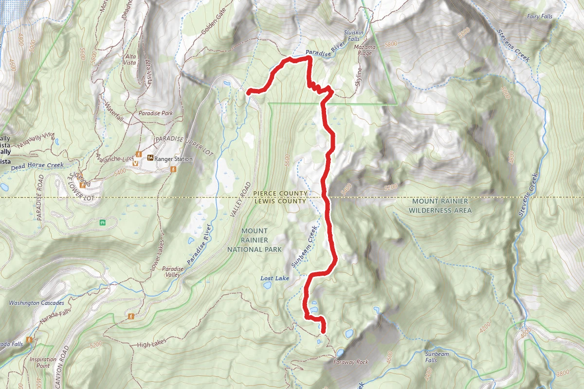 Mazama Ridge Trail via 4th Crossing Trail