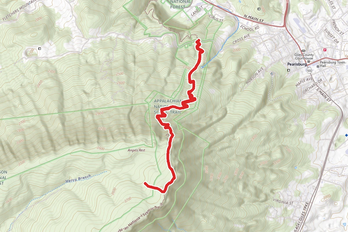 Angel's Rest via Appalachian Trail
