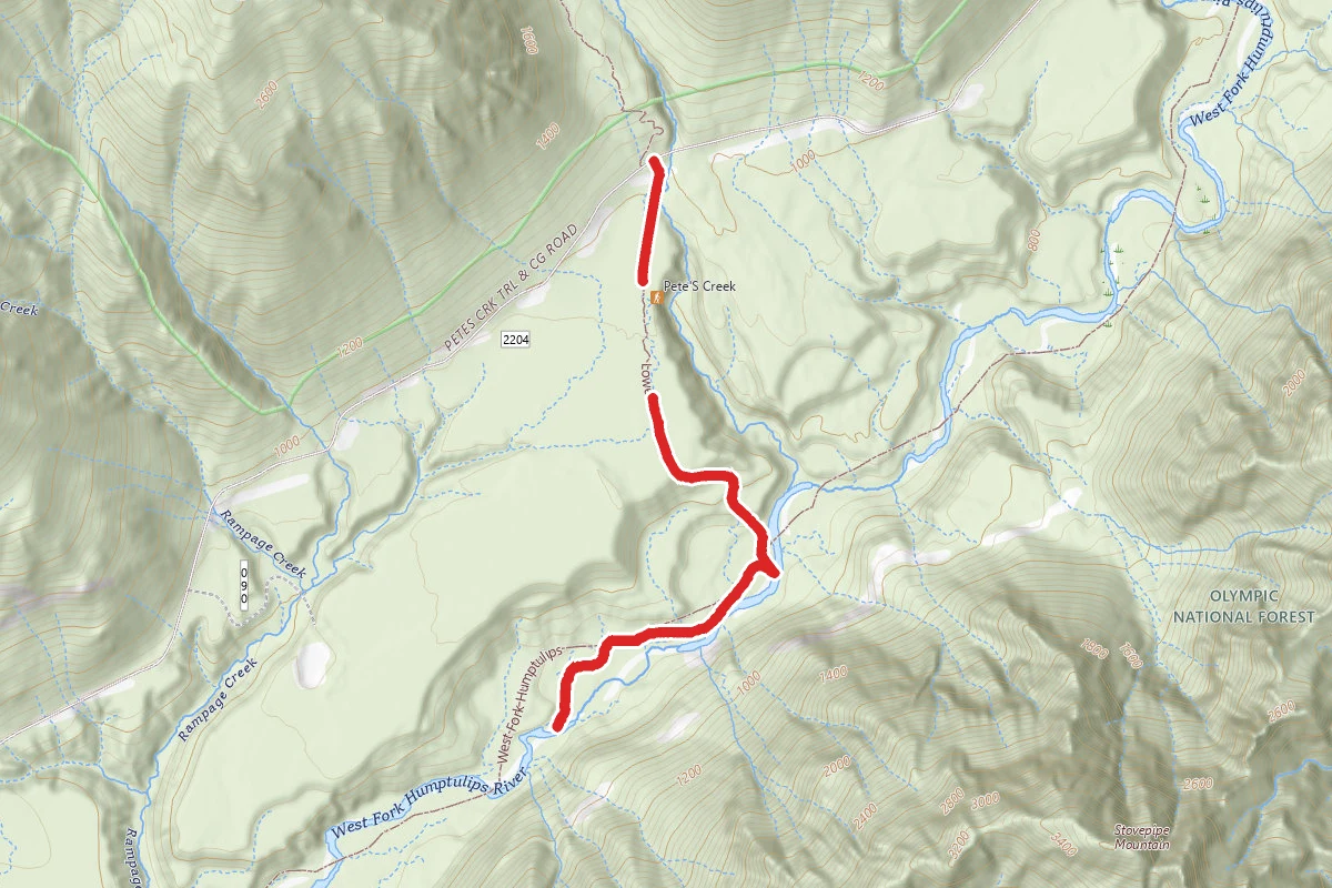 Lower Pete's Creek Trail