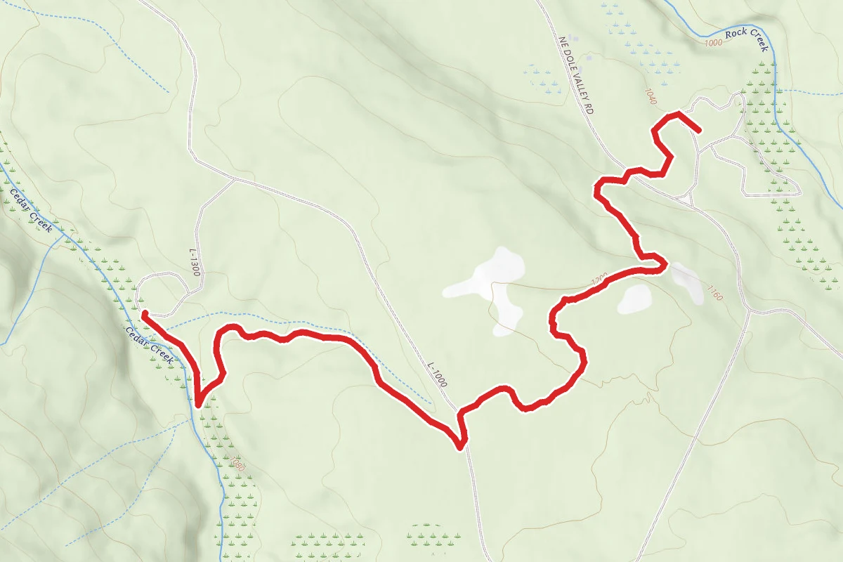 Cold Creek to Rock Creek Camp via Tarbell Trail
