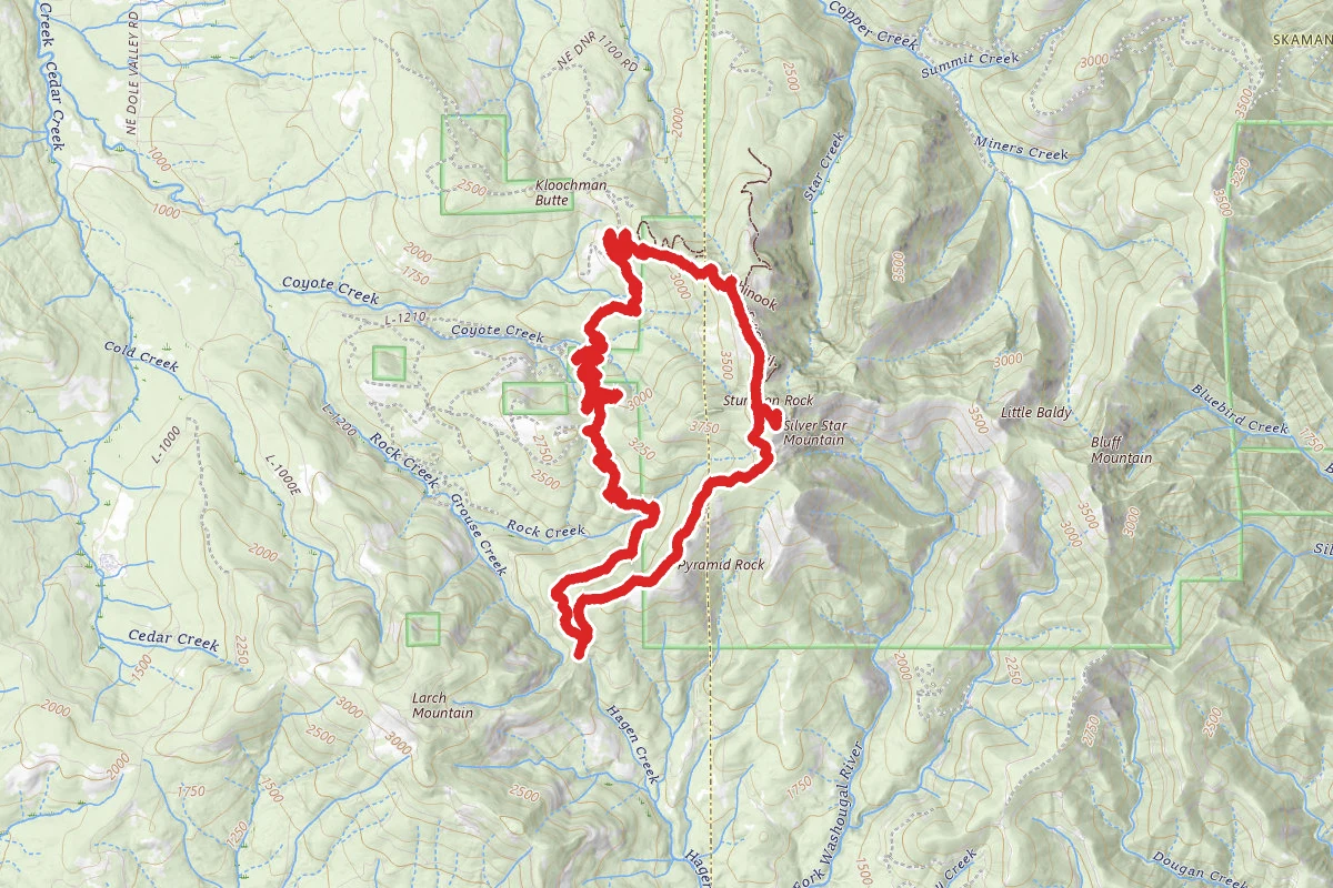 Grouse Vista, Silver Star Mountain, Chinook and Tarbell Trail Loop