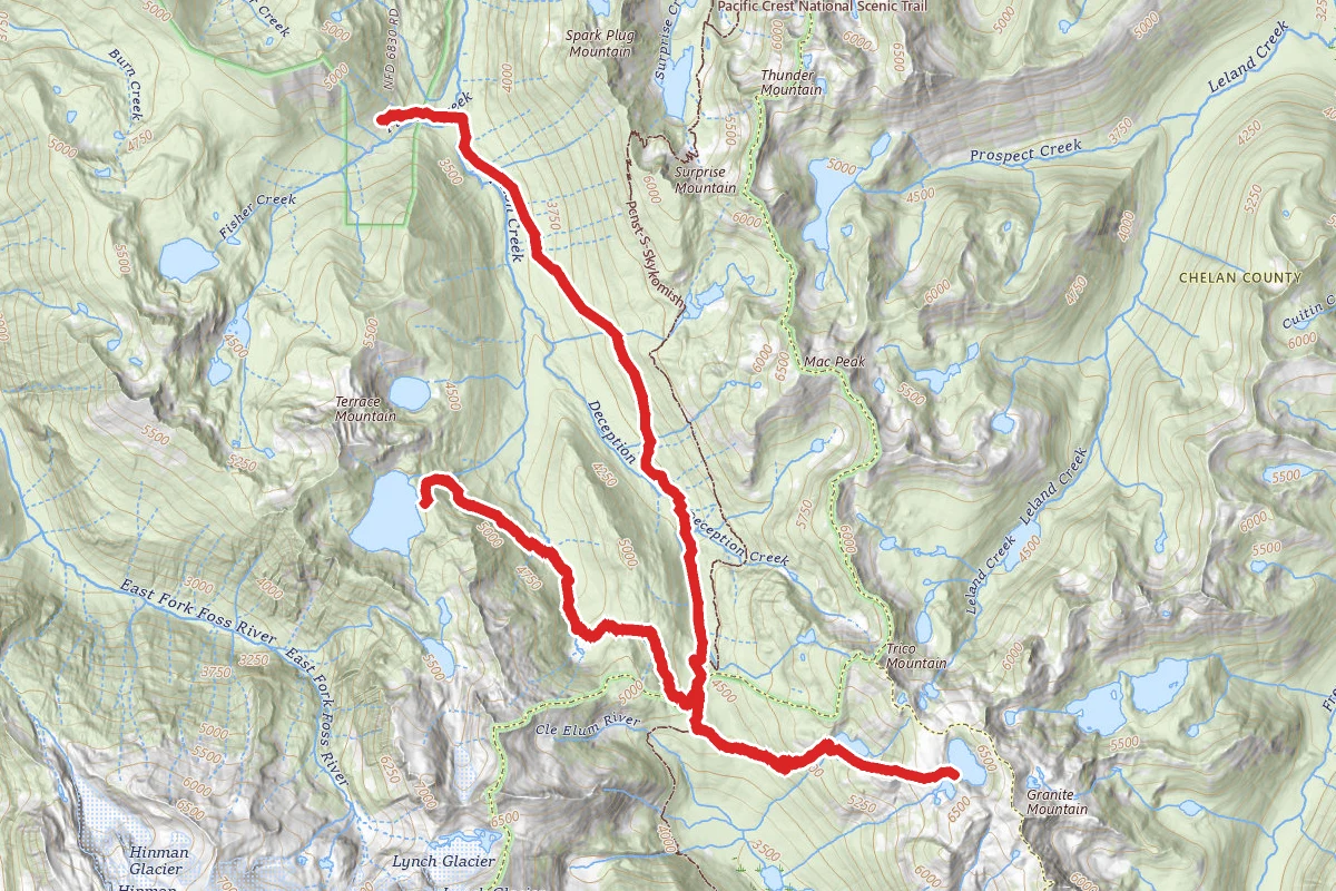 Marmot, Tuck, and Robin Lakes via Deception Pass