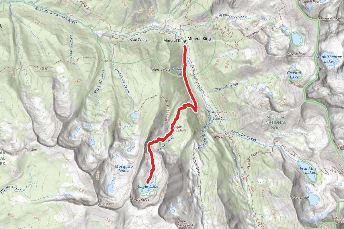 Mineral King to Eagle Lake Trail
