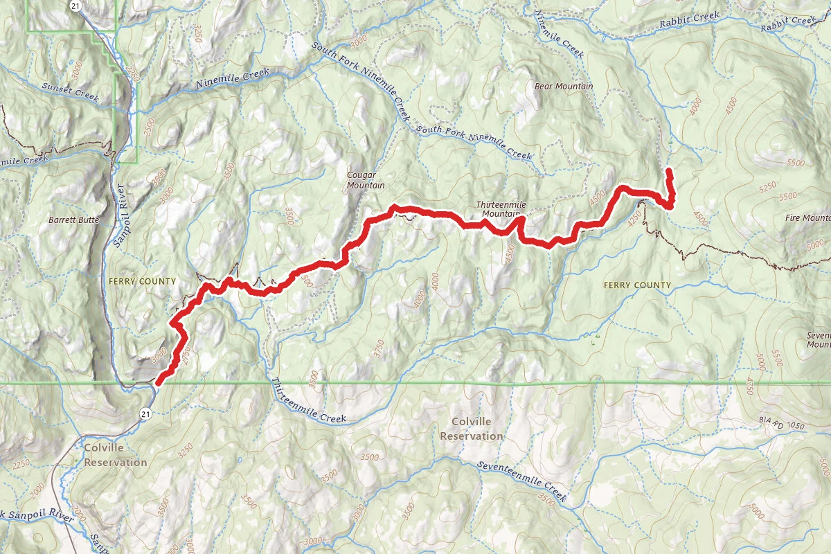 Thirteenmile Hiking Trail