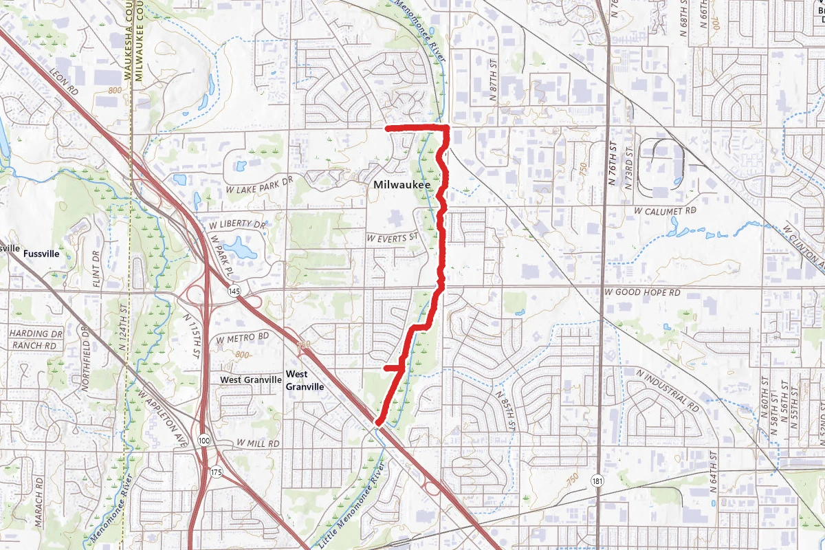 Oak Leaf Trail - Menomonee Line
