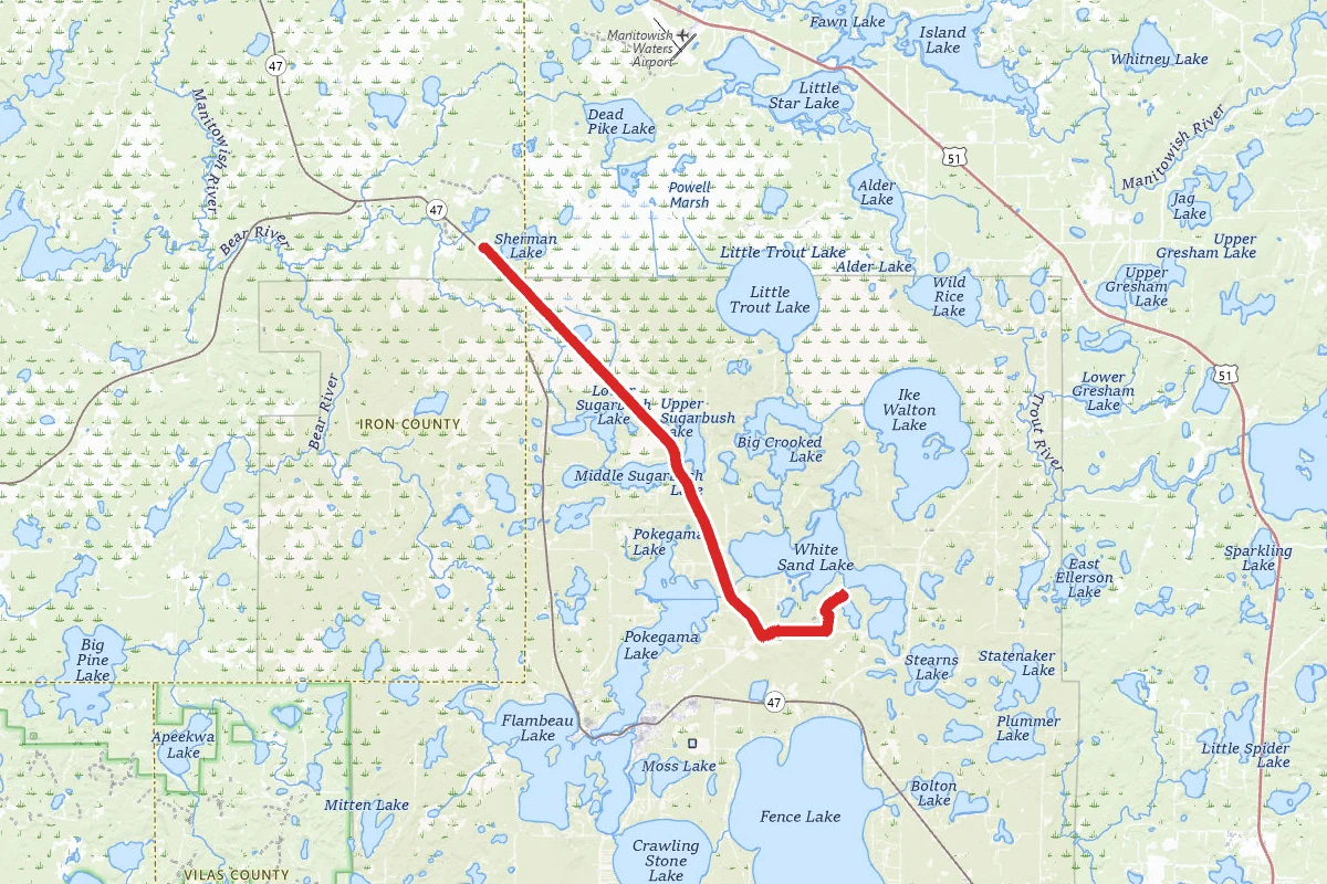 Sherman Lake to White Sand Lake