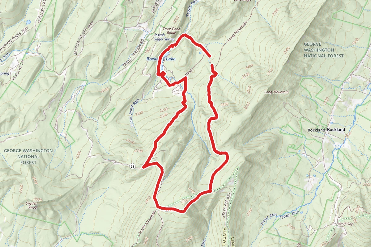 Trout Pond and Long Mountain Loop