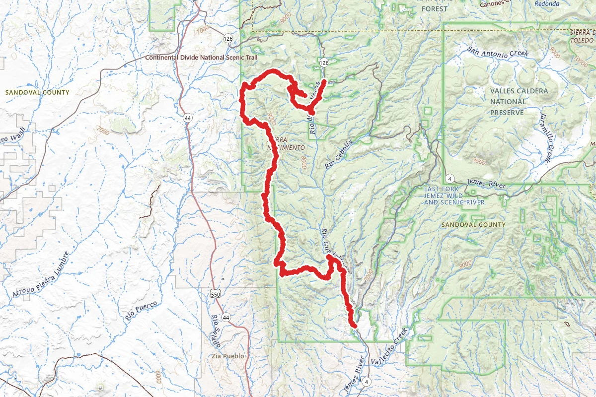 Peggy Mesa to Redtop OHV Route