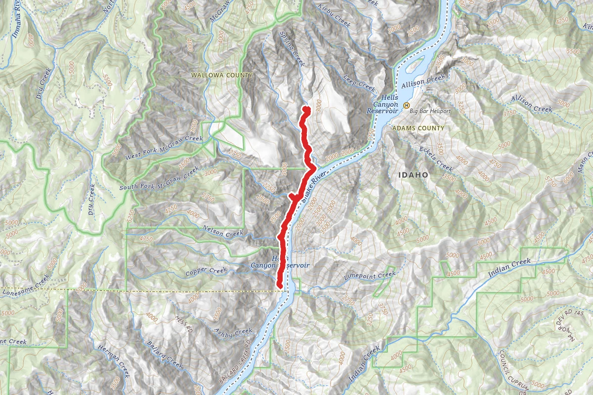 Bench Trail via Hells Canyon Trail