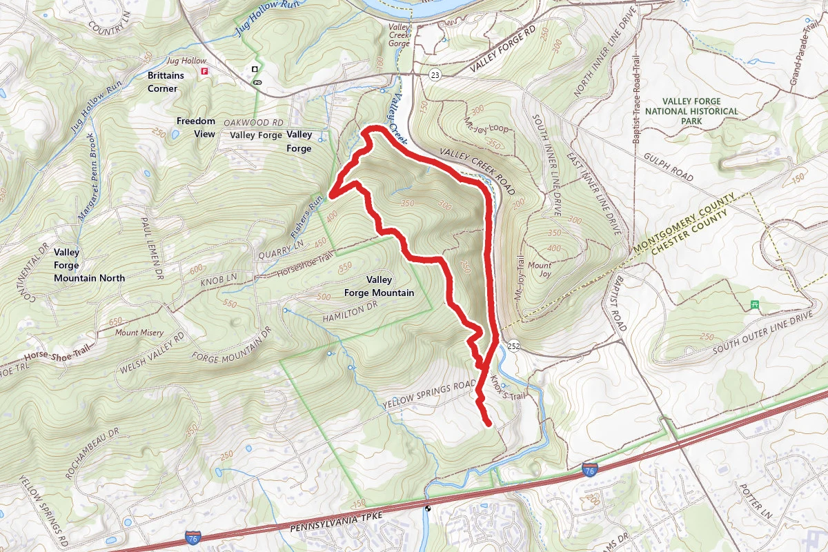 Mount Misery Trail to Valley Creek Trail Loop