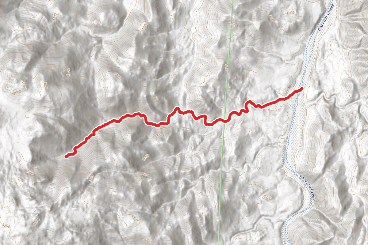 Carrizo Creek and Lower Left Fork