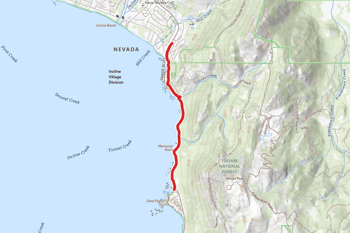 Tahoe East Shore Trail