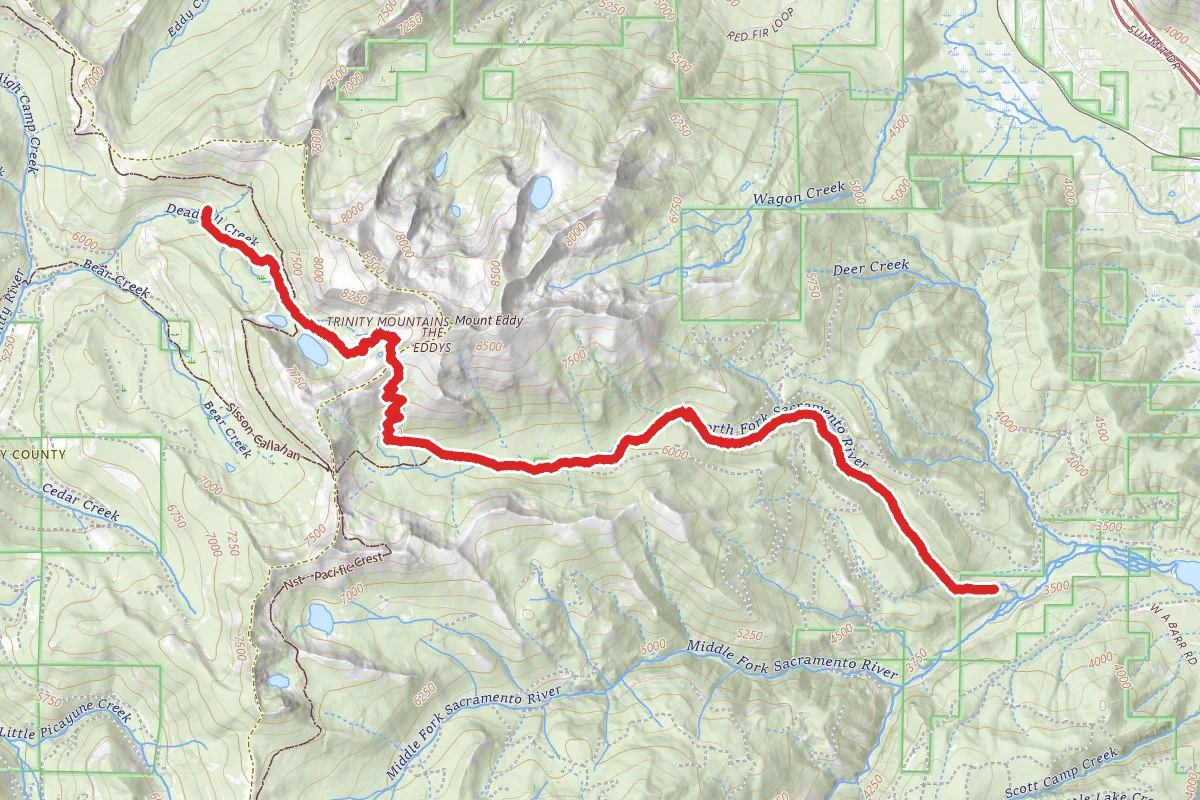 Sisson Callahan Trail via Deadfall Lakes Trail