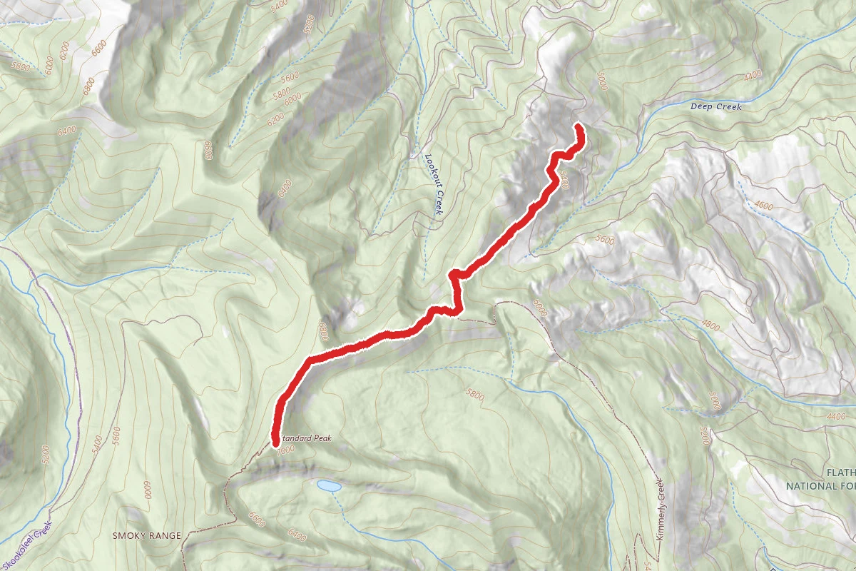 Standard Peak from McGinnis Creek Road