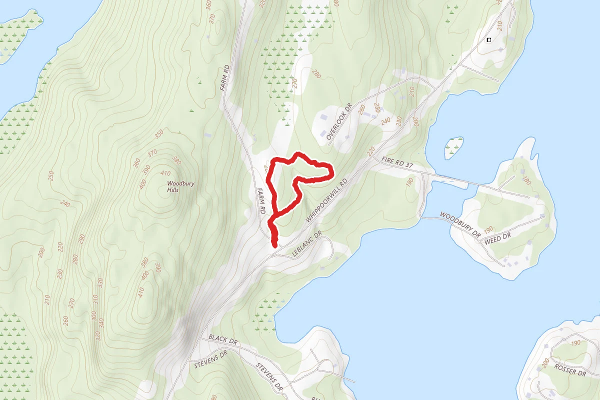 Woodbury Nature Sanctuary — Yellow Trail