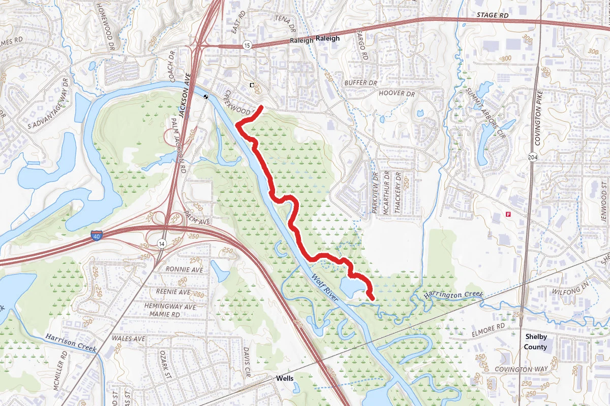 Wolf River Greenway at Kennedy Park