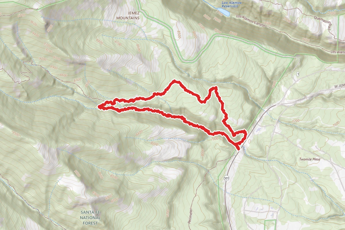 Nail Trail-Pajarito Canyon Loop