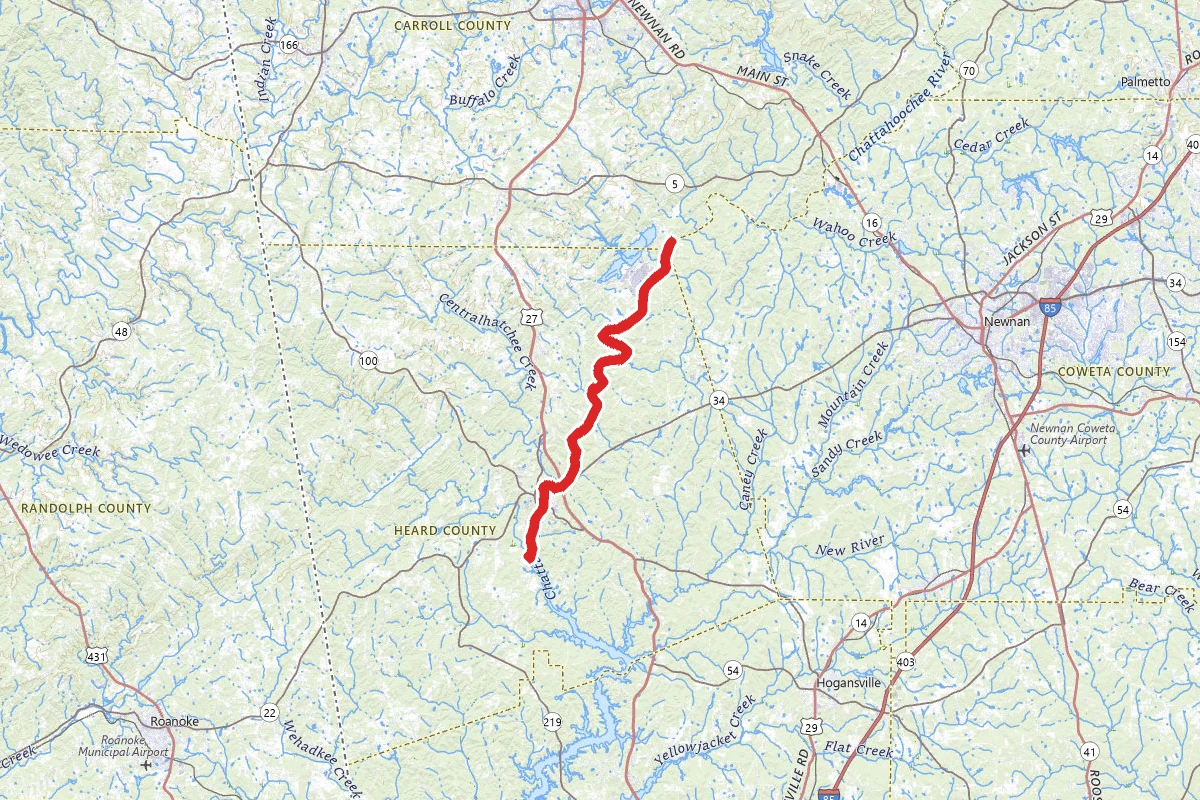 Chattahoochee Old Town Riverway Via Canoe