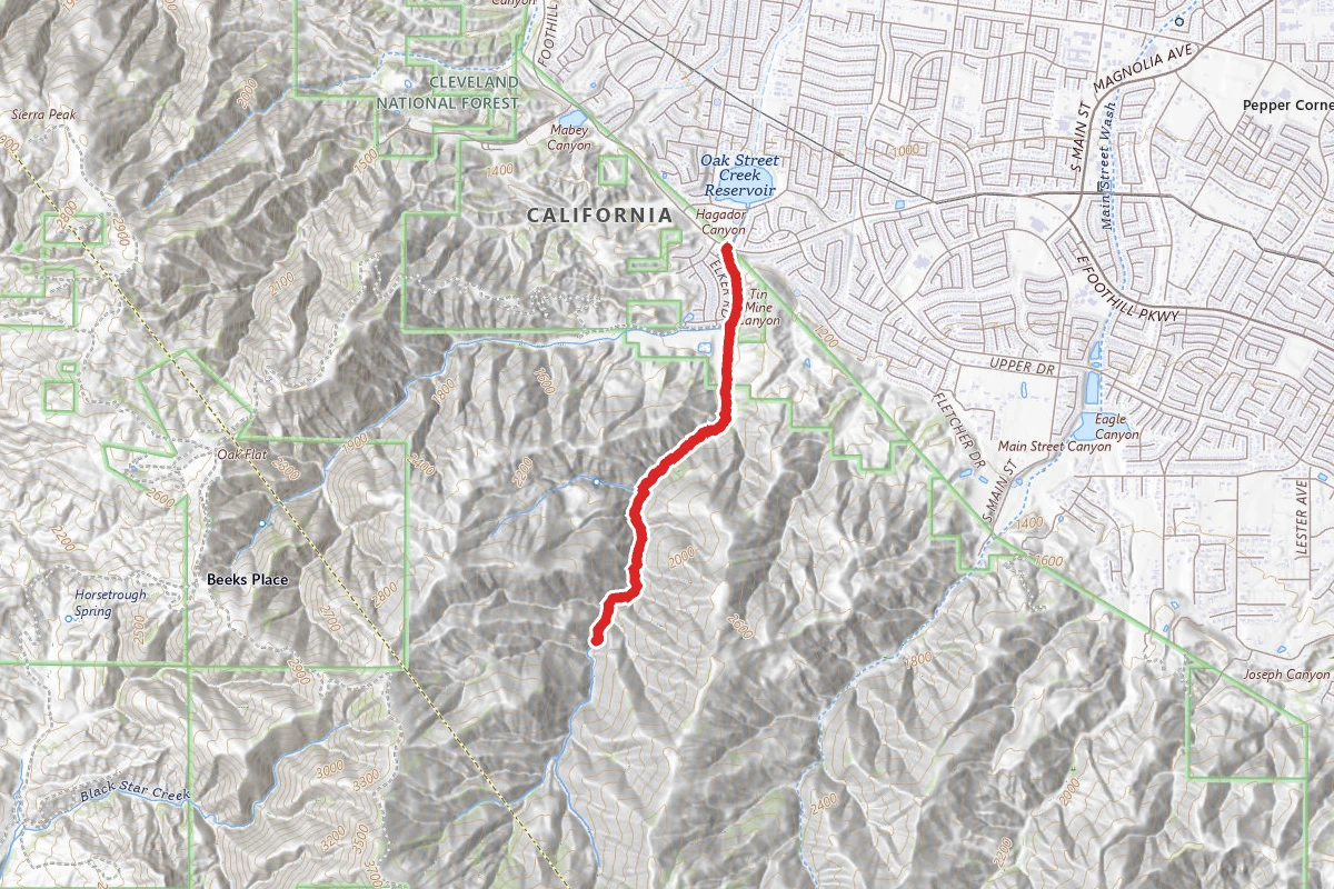 Hagador Canyon Trail
